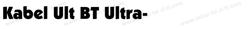 Kabel Ult BT Ultra字体转换